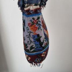 BOURSE AUMONIERE en Perles Milieu XIXè NAPOLEON III Beaded PURSE Mid 19thC