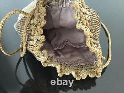 BOURSE Sac en Perles Milieu XIXè NAPOLEON III Beaded PURSE BAG Mid 19thC