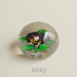 Baccarat Sulfure Pensée XIXe Pansey Baccarat XS Sulphide 19th c
