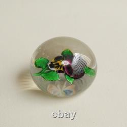 Baccarat Sulfure Pensée XIXe Pansey Baccarat XS Sulphide 19th c