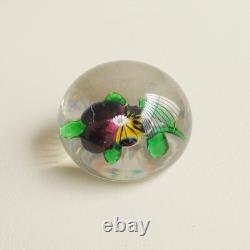 Baccarat Sulfure Pensée XIXe Pansey Baccarat XS Sulphide 19th c