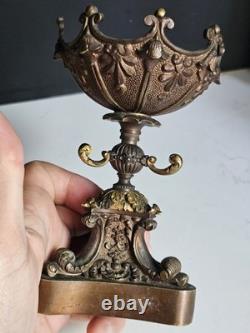 Baguier Epoque XIX Bronze Era Bougeoir Napoleon III empire