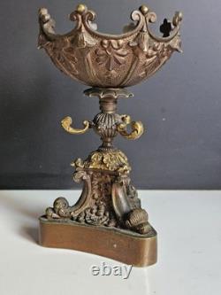 Baguier Epoque XIX Bronze Era Bougeoir Napoleon III empire