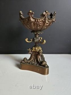 Baguier Epoque XIX Bronze Era Bougeoir Napoleon III empire