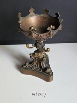 Baguier Epoque XIX Bronze Era Bougeoir Napoleon III empire