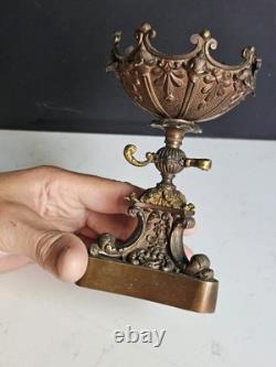 Baguier Epoque XIX Bronze Era Bougeoir Napoleon III empire