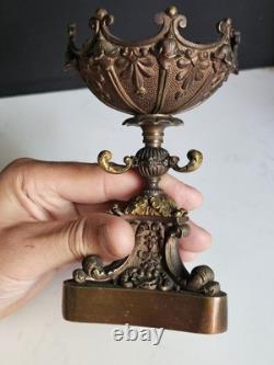 Baguier Epoque XIX Bronze Era Bougeoir Napoleon III empire