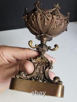 Baguier Epoque XIX Bronze Era Bougeoir Napoleon III empire