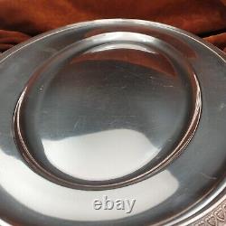 Beau plat de service ovale Christofle Métal argenté Napoléon III Palmettes XIXe