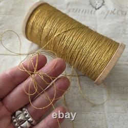 Bobine Fil D'Or Ancienne XIXè Napoléon III Antique French