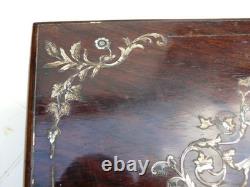 Boite A Bijoux Napoléon III Marqueterie Boulle nacre et laiton XIX siècle