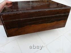 Boite A Bijoux Napoléon III Marqueterie Boulle nacre et laiton XIX siècle