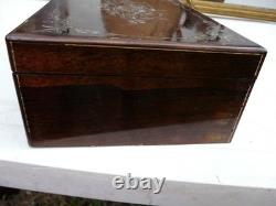 Boite A Bijoux Napoléon III Marqueterie Boulle nacre et laiton XIX siècle