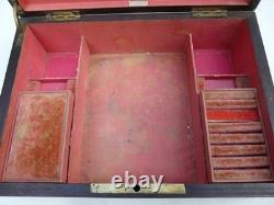 Boite A Bijoux Napoléon III Marqueterie Boulle nacre et laiton XIX siècle