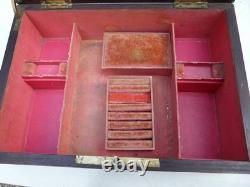 Boite A Bijoux Napoléon III Marqueterie Boulle nacre et laiton XIX siècle