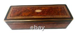 Boite A Gant En loupe de thuya Napoléon III Marqueterie Boulle XIX siècle