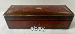 Boite A Gant En loupe de thuya Napoléon III Marqueterie Boulle XIX siècle