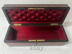 Boite A Gant En loupe de thuya Napoléon III Marqueterie Boulle XIX siècle