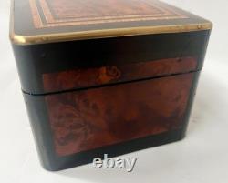 Boite A Gant En loupe de thuya Napoléon III Marqueterie Boulle XIX siècle