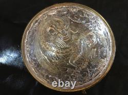 Boite BACCARAT XIX EME cristal chine japon dragon orient napoleon III email