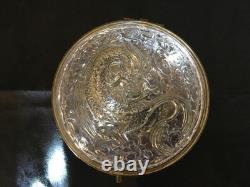 Boite BACCARAT XIX EME cristal chine japon dragon orient napoleon III email