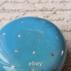 Boite Email Emaux Bleu XIXè Napoléon III French Victorian Enamel Box 19thC