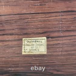 Boite à Couture Napoléon III en Marqueterie + Bobines Fil et Mètre en Nacre XIXe