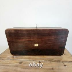 Boite à Couture Napoléon III en Marqueterie + Bobines Fil et Mètre en Nacre XIXe