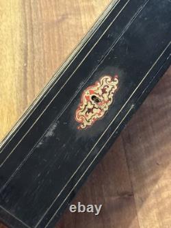Boîte à Gants Époque Napoléon III Marqueterie Boulle Fin XIX Ème Siècle