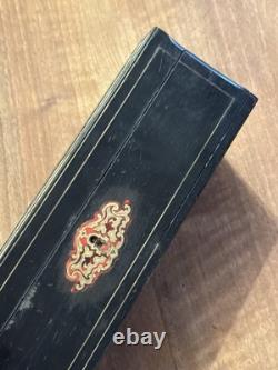 Boîte à Gants Époque Napoléon III Marqueterie Boulle Fin XIX Ème Siècle