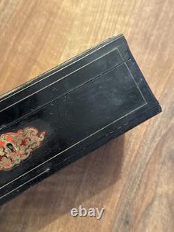 Boîte à Gants Époque Napoléon III Marqueterie Boulle Fin XIX Ème Siècle