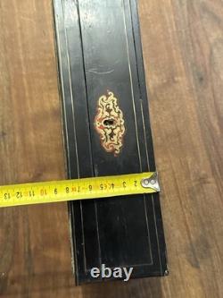 Boîte à Gants Époque Napoléon III Marqueterie Boulle Fin XIX Ème Siècle