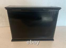 Boite a courrier Napoléon III en bois noir et marquèterie XIX siècle