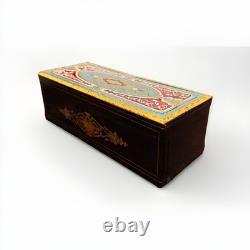 Boîte à gants marqueterie Boulle laiton doré bois noirci Napoléon III XIXè