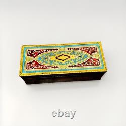 Boîte à gants marqueterie Boulle laiton doré bois noirci Napoléon III XIXè