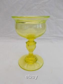 Bol A Sangsues Ouraline Napoleon 3 XIX Antique Uranium Glass Urane Uranglas