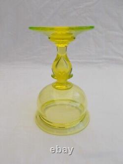 Bol A Sangsues Ouraline Napoleon 3 XIX Antique Uranium Glass Urane Uranglas