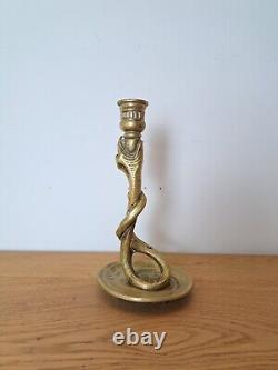 Bougeoir Au Serpent, Bronze, Fin XIX°
