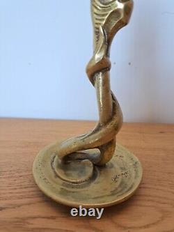 Bougeoir Au Serpent, Bronze, Fin XIX°