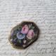 Broche Xix&egrave; D&eacute;cor Peint Sur Nacre Napol&eacute;on Iii Pomponne Victorian Brooch 19thc