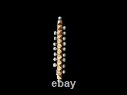 Broche or 18 carats XIXe siècle perles naturelles Napoléon, III antique
