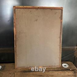 Broderie Estampe Japonaise Ancienne Encadrée XIXè Napoleon III