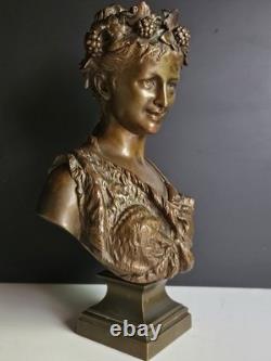 Bronze Jean Bulio XIX Allegorie Du Printemps Era Napoleon III