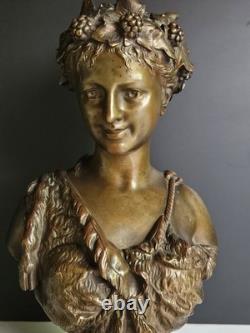 Bronze Jean Bulio XIX Allegorie Du Printemps Era Napoleon III