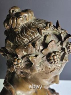 Bronze Jean Bulio XIX Allegorie Du Printemps Era Napoleon III