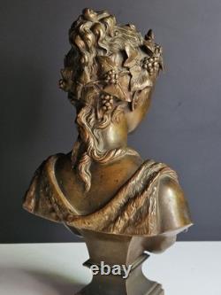 Bronze Jean Bulio XIX Allegorie Du Printemps Era Napoleon III