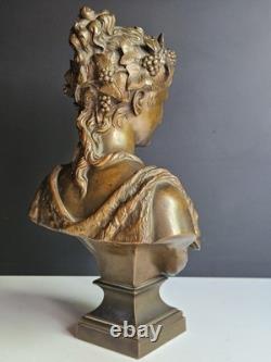 Bronze Jean Bulio XIX Allegorie Du Printemps Era Napoleon III