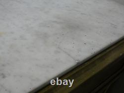 Buffet à hauteur d'appui Napoléon III en palissandre marqueterie de laiton XIX