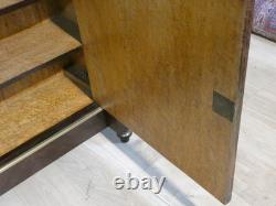 Buffet à hauteur d'appui Napoléon III en palissandre marqueterie de laiton XIX