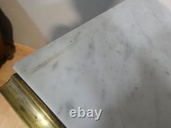 Buffet à hauteur d'appui Napoléon III en palissandre marqueterie de laiton XIX